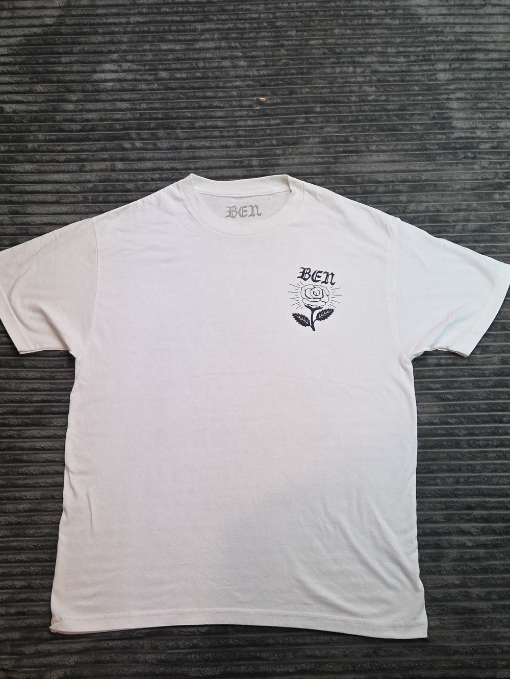 Macklemore White Short-Sleeve Graphic Tee
